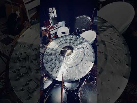 40" Zeus Custom Ride Cymbal – 9" Gold Bell Titanium Handmade