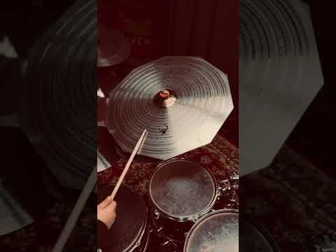 22" Decagon Ride Cymbal with Gold Bell – Titanium Handmade