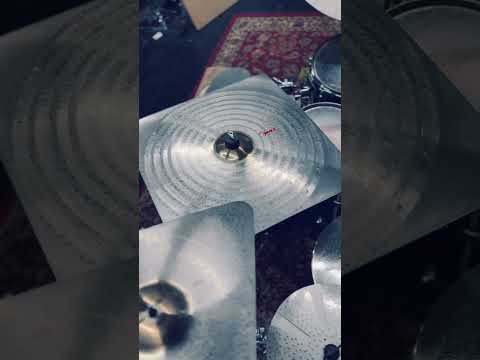 20.5”–22.5” Daddy Square Crash Cymbal – Titanium Handmade
