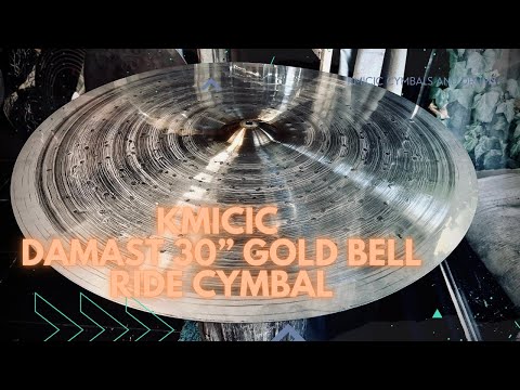 Kmicic Damast gold bell 30” titanium ride cymbal!